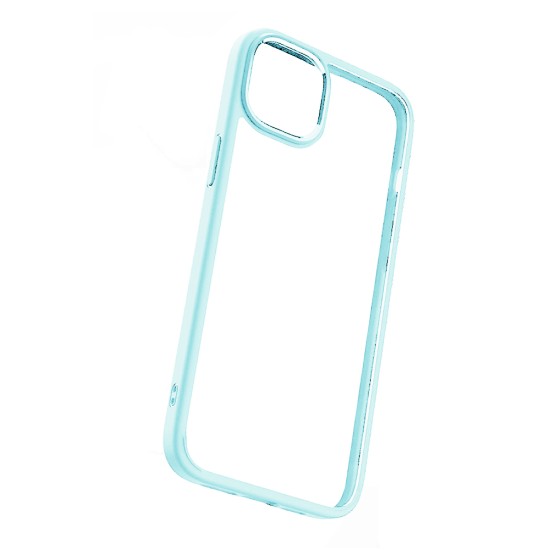 Capa de Silicone com Corpo Transparente para Apple iPhone 15 Verde